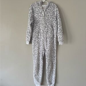 Cat & Jack Gray Leopard Kids jumpsuit